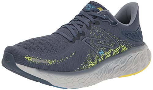 New Balance Men's Fresh Foam X 1080 V12 Running Shoe, Vintage Indigo/Cosmic Pineapple/Arctic Grey, 10