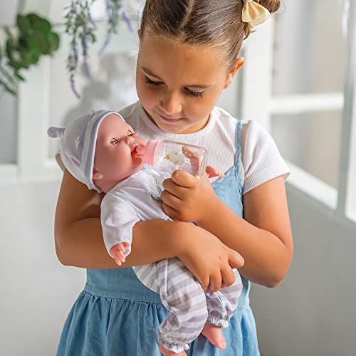 JC Toys Berenguer Boutique 15' Soft Body Baby Doll - Open/Close Eyes- Perfect for Children 2+ Designed by Berenguer, Purple, 30036