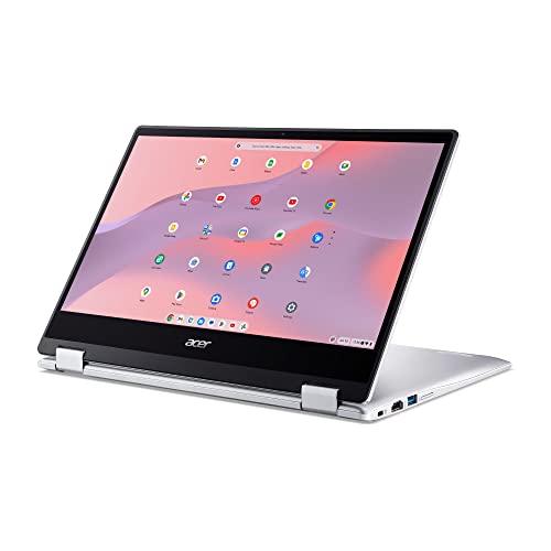 Acer Chromebook Spin 314 Convertible Laptop | Intel Pentium Silver N6000 | 14' HD Corning Gorilla Glass Touch Display | 4GB LPDDR4X | 128GB eMMC | Intel Wi-Fi 6 AX201 | Chrome OS | CP314-1H-P9G7