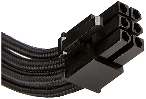 Silverstone Tek Sleeved Extension Power Supply Cable with 1 x 6-Pin to PCI-E 6-Pin Connector (PP07-IDE6B)