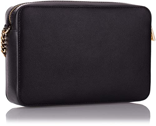 Michael Kors Women's Jet Set Crossbody Leather Bag, Black, Large