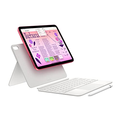 Apple iPad (10th Generation): with A14 Bionic chip, 10.9-inch Liquid Retina Display, 256GB, Wi-Fi 6 + 5G Cellular, 12MP front/12MP Back Camera, Touch ID, All-Day Battery Life – Pink