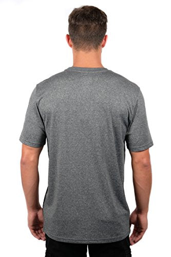 Ultra Game NBA San Antonio Spurs Mens Active Tee Shirt, Charcoal Heather, XX-Large