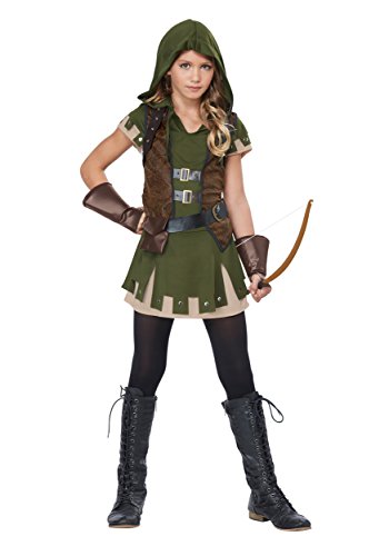 Girl's Miss Robin Hood Costume Large (10-12) Green