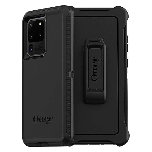 OtterBox DEFENDER SERIES SCREENLESS Case Case For Galaxy S20 Ultra/Galaxy S20 Ultra 5G (ONLY - Not compatible With Any other Galaxy S20 models) - BLACK