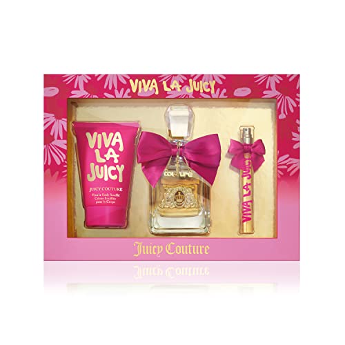 Juicy Couture Viva La Juicy 3 Piece Fragrance Gift Set, Perfume for Women