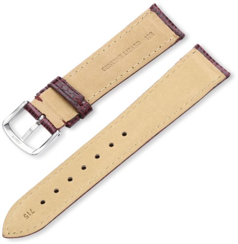 Hadley-Roma 16mm 'Women's' Leather Watch Strap, Color:red (Model: LSL715RC 160)
