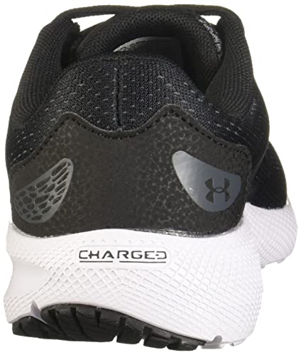 Under Armour Grade School Charged Pursuit 2 Running Shoe, Black (001)/White , 4