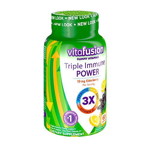 Vitafusion Triple Immune POWER Gummy Vitamins, 60ct