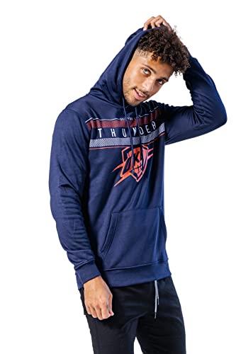 Ultra Game NBA Oklahoma City Thunder Mens Fleece Midtown Pullover Sweatshirt, Team Color, XX-Large