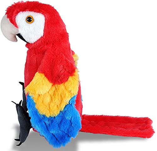 Wild Republic Scarlet Macaw Plush, Stuffed Animal, Plush Toy, Gifts for Kids, Cuddlekins 12 Inches