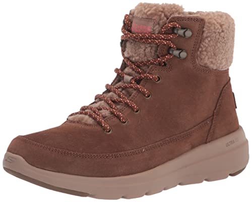 Skechers Women's Glacial Ultra-Woodlands Fashion Boot, Brown, 7.5