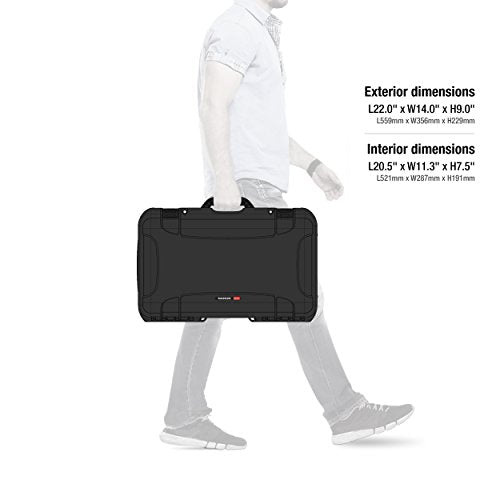 Nanuk 935 Waterproof Carry-On Hard Case with Wheels Empty - Black