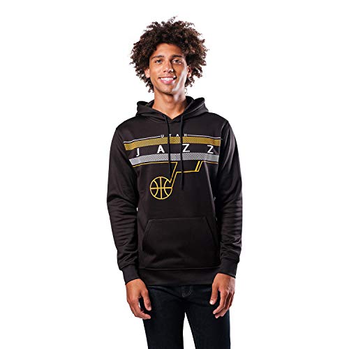 Ultra Game mens Poly Midtown NBA Men s Fleece Hoodie Pullover Sweatshirt, Black, XX-Large US