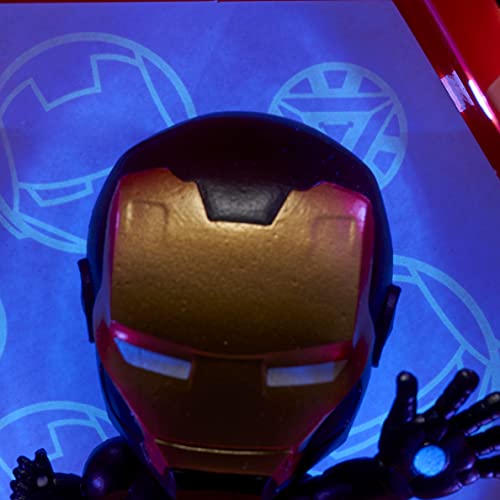 WOW! PODS Avengers Collection - Limited Edition Metallic Ironman | Superhero Light-Up Bobble-Head Figure | Official Marvel Collectable Toys and Gifts,Metallic Iron Man,4 inches