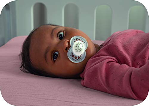 MAM Night Pacifiers , MAM Pacifiers 6+ Months, Best Pacifier for Breastfed Babies, Glow in the Dark Pacifier, Baby Boy Pacifier, 6-16 (Pack of 2)