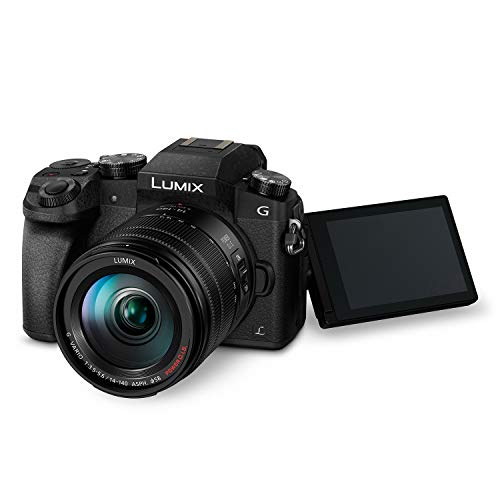 Panasonic LUMIX G7 4K Digital Camera, with LUMIX G VARIO 14-42mm Mega O.I.S. Lens, 16 Megapixel Mirrorless Camera, 3-Inch LCD, DMC-G7KK (Black)
