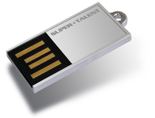 Super Talent Pico-C 8 GB USB 2.0 Flash Drive STU8GPCS (Silver)
