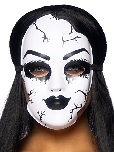 Leg Avenue Women's Doll Mask, White, One Size