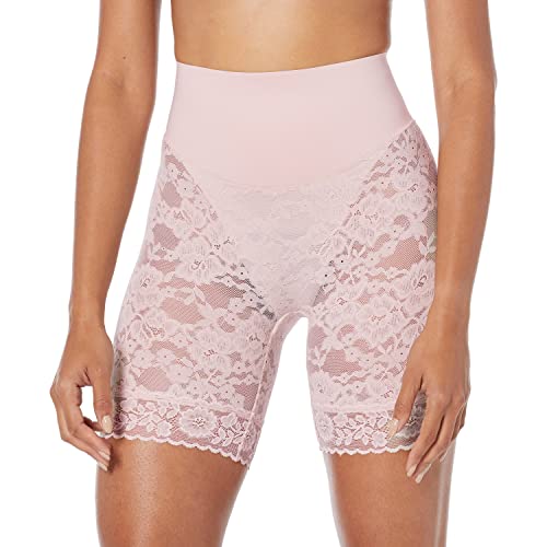Maidenform womens Tame Your Tummy Lace Shorty, WomenÂ’s Lace Boyshort, WomenÂ’s Control Top Boyshort Thigh Shapewear, Sandshell Lace, Small US