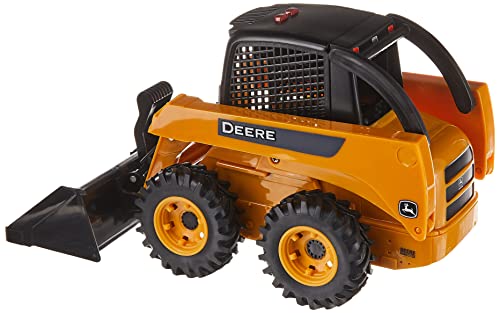 TOMY John Deere Big Farm Interactive Skid Steer Toy Set With Lights and Sounds, Yellow