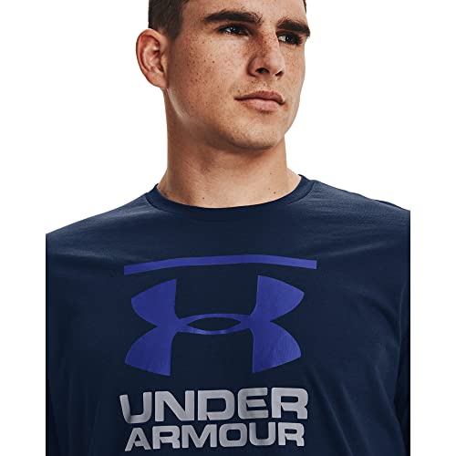 Under Armour mens Global Foundation Short-sleeve T-shirt , Academy Blue (408)/Royal Blue , Large