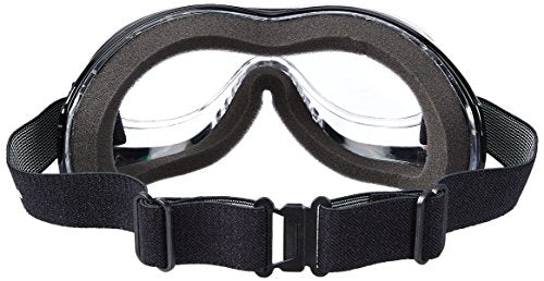 Pacific Coast Airfoil Padded 'Fit Over Glasses' Riding Goggles (Black Frame/Clear Lens)