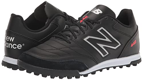 New Balance Men's 442 V2 Team TF Soccer Shoe, Black/White, 8