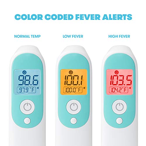 Frida Baby Infrared Thermometer 3-in-1 Ear, Forehead + Touchless for Babies, Toddlers, Adults, and Bottle Temperatures