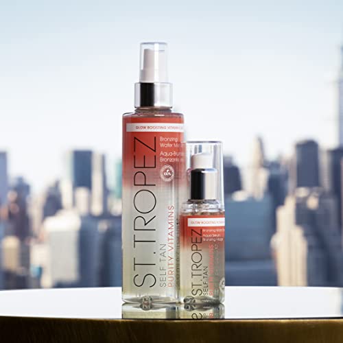 St.Tropez Fake Tan, Vitamin D Boosting Self Tan Purity Vitamins Bronzing Body Mist, Award Winning Vegan Tanning Water with Vitamin C, 100 Percent Natural Tanning Active, 200 ml