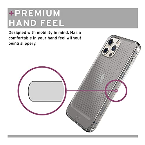 [U] by UAG Designed for iPhone 12 Case/iPhone 12 Pro Case [6.1-inch Screen] Lucent Slim Fit Lightweight Stylish Transparent Impact Resistant Protective Phone Cover, Ice