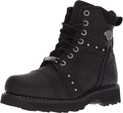 HARLEY-DAVIDSON FOOTWEAR womens Oakleigh Motorcycle Boot, Black, 9.5 US