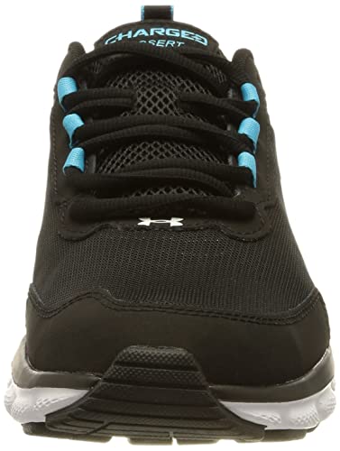 Under Armour Men's Charged Assert 9 Running Shoe, (009) Black/Blue Surf/White, 7