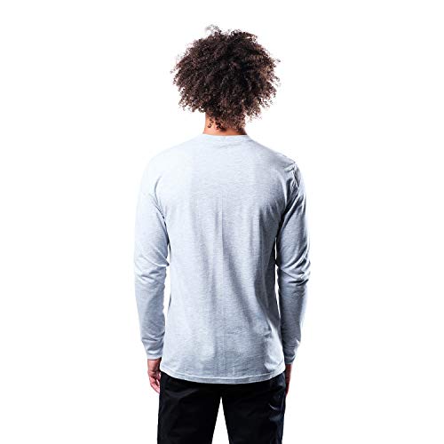 Ultra Game NBA Los Angeles Lakers Mens Supreme Long Sleeve Pullover Tee Shirt, Heather Gray, Small