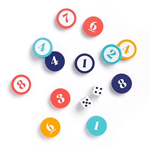 Galison Wexler Studios Roll Out! Blowout – Fun Dice and Checker Game for Adults and Kids Perfect for Travel and Family Game Night, 2-4 Players