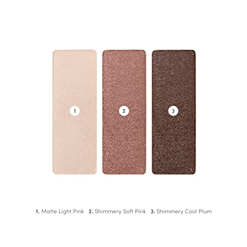 jane iredale PurePressed Eye Shadow Triple, Pink Quartz, 0.06 oz.Powder