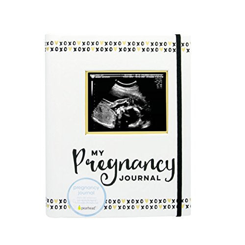 Pearhead My Pregnancy Journal, Pregnancy Keepsake Book, Milestone Recording Book, 74 Fill In Pages