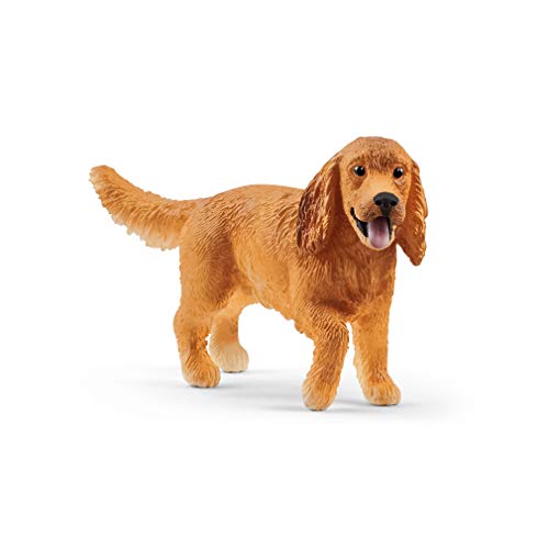 Schleich Farm World, Cute Animal Toys for Boys and Girls, English Cocker Spaniel Dog Toy Figurine, Ages 3+