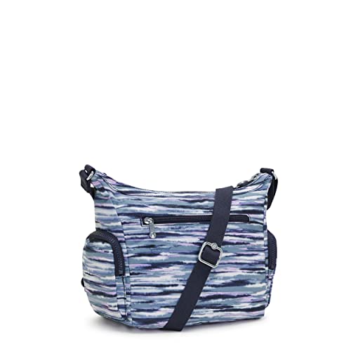 Kipling Women's Gabbie Small Crossbody, Lightweight Everyday Purse, Casual Shoulder Bag, Brush Stripes