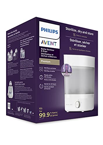 Philips AVENT Premium Baby Bottle Sterilizer with Dryer, SCF293/00