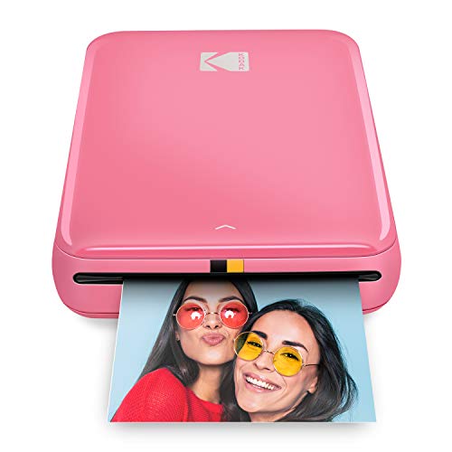 Kodak Step Instant Color Photo Printer with Bluetooth/NFC, ZINK Technology and Kodak App for iOS and Android (Pink) Starter Bundle