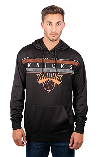 Ultra Game NBA Men's Fleece Midtown Pullover Sweatshirt, Black, XX-Large