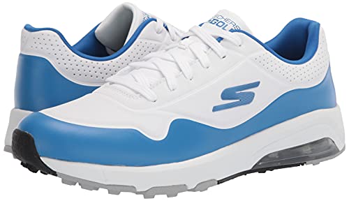 Skechers Men's Go Skech-Air Dos Relaxed Fit Golf Shoe, White/Blue, 13