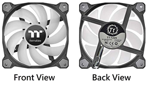 Thermaltake Pure Plus 12 RGB TT Premium Edition 120mm Software Enabled Circular 9 Controllable LEDs RGB PWM Case Radiator Fan 3Pack, TT RGB PLUS Software, AI Interactive Voice Control CL-F063-PL12SW-A