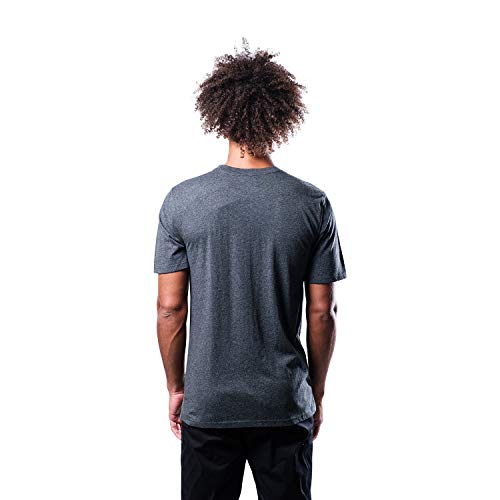 Ultra Game NBA Los Angeles Lakers Mens Upright Logo Short Sleeve Tee Shirt, Heather Charcoal, X-Large