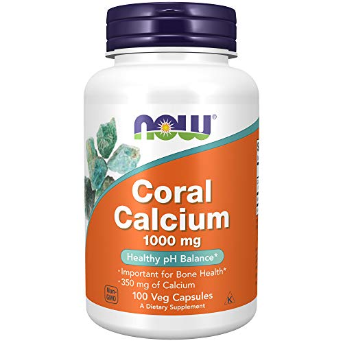 NOW Supplements, Coral Calcium 1,000 mg, Bone Health*, Healthy pH Balance*, 100 Veg Capsules