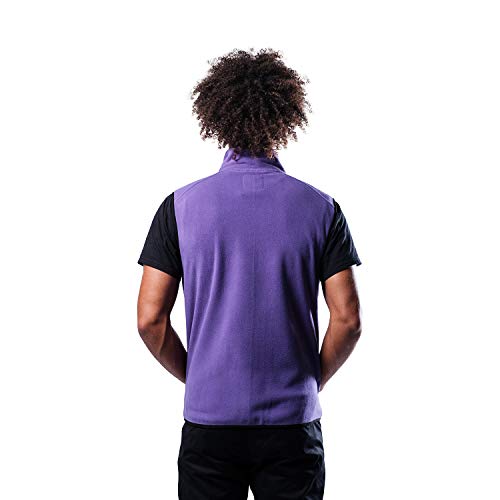 Ultra Game NBA Los Angeles Lakers Mens Basic Full Zip Vest, Team Color, Large