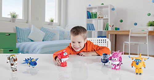 Super Wings - 5' Transforming Agent Chase Airplane Toys Action Figure | Plane to Robot | Fun Toy Plane Vehicle for 3 4 5 year old Boys and Girls | Preschool Kids Birthday Gift for Pretend Play , Blue