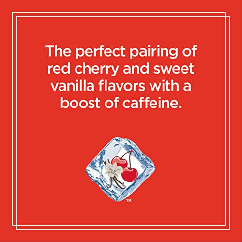 Sparkling Ice +Caffeine Cherry Vanilla Sparkling Water with Caffeine, Zero Sugar, with Antioxidants and Vitamins, Zero Sugar, 16 fl oz Cans (Pack Of 12)