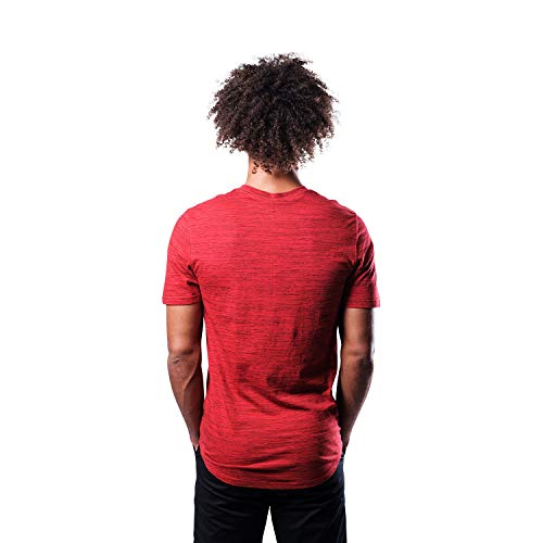 Ultra Game NBA Toronto Raptors Mens Space Dye Tee Shirt, Team Color, Large